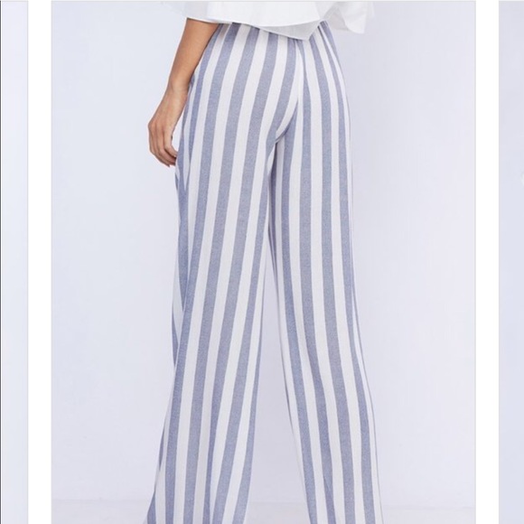 💙 💙 Casual Blue and White Pants - Picture 6 of 7